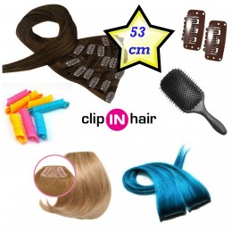 Clip in deluxe balíček – clip vlasy 53cm REMY pravé lidské